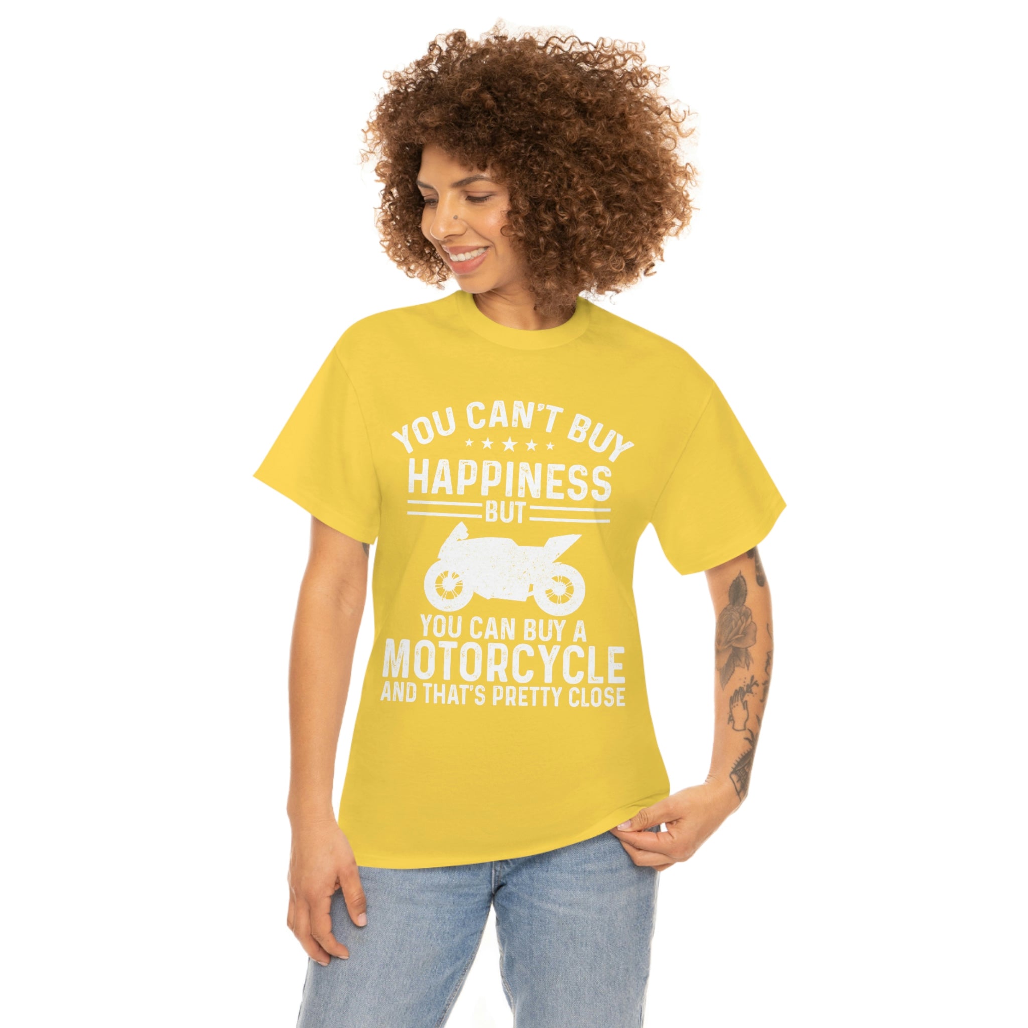 Biker Wear Funny You Cant Buy Happiness but you Can Buy a Motorcycle Bike Night Bike Week T-Shirt