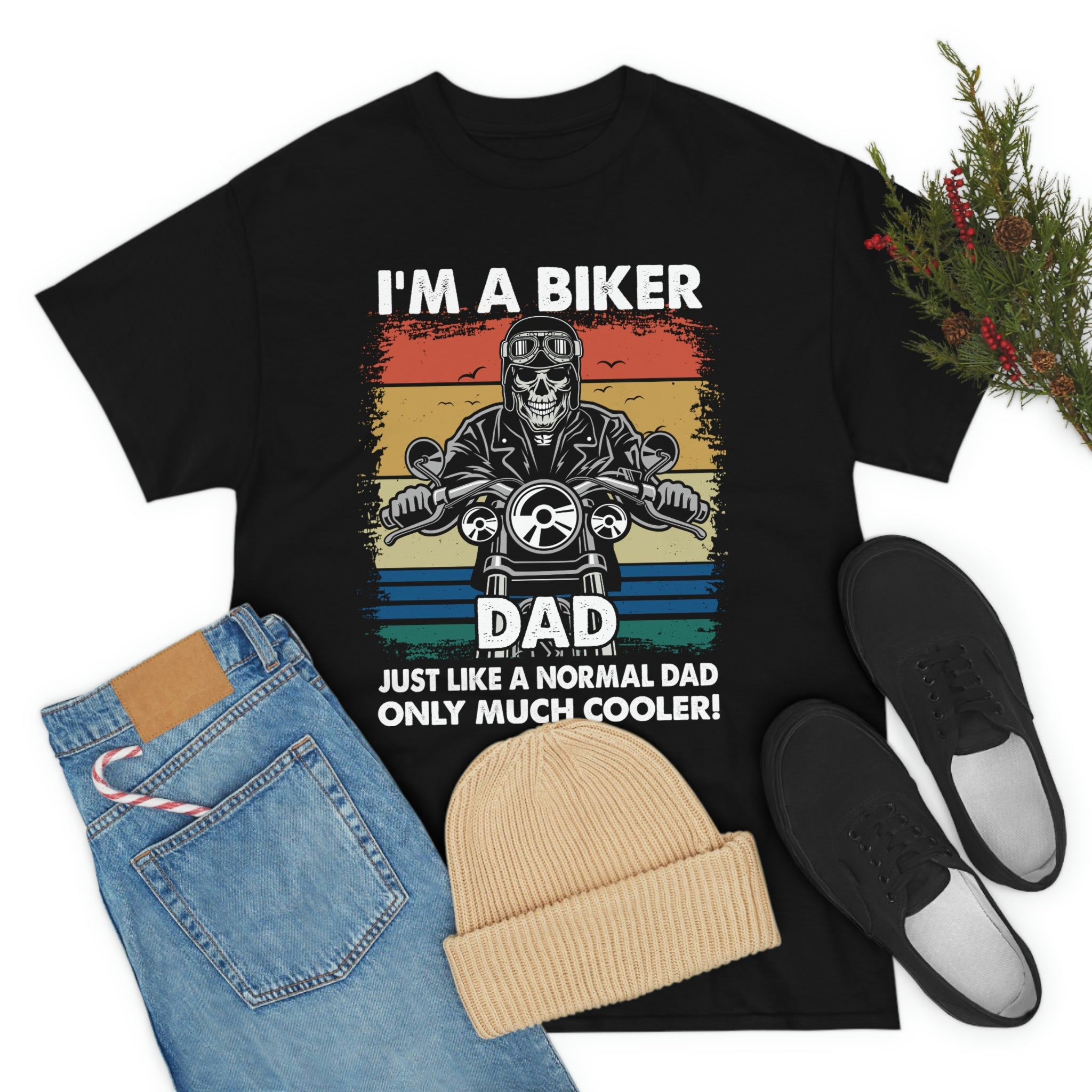 Unisex Heavy Cotton Cool Biker Dad T-Shirt