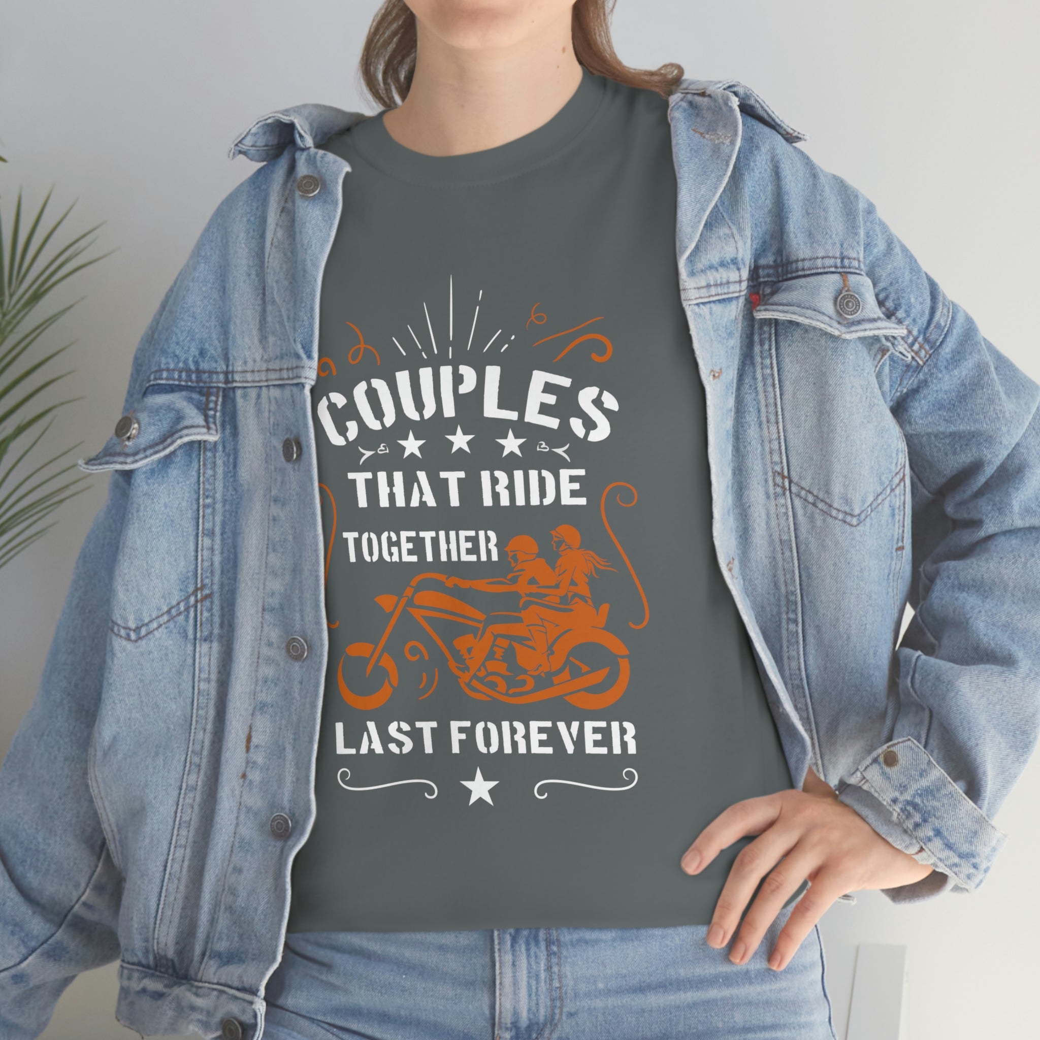 Cute Sweet Motorcycle Biker Couples Relationship T-Shirt