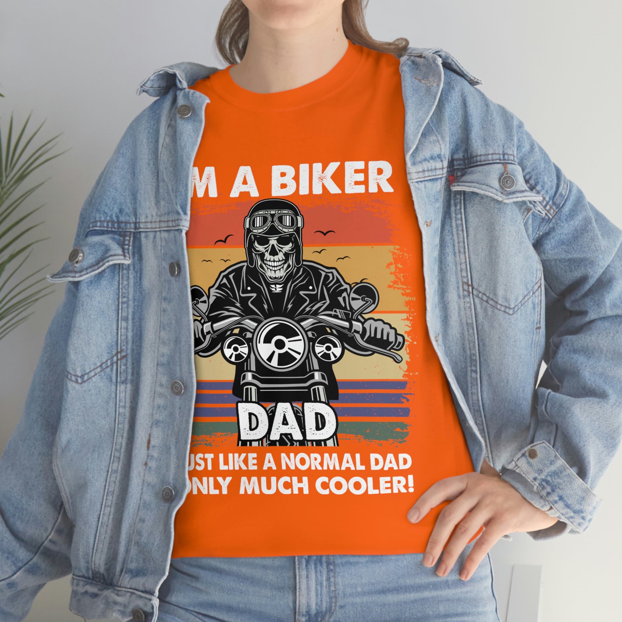 Unisex Heavy Cotton Cool Biker Dad T-Shirt