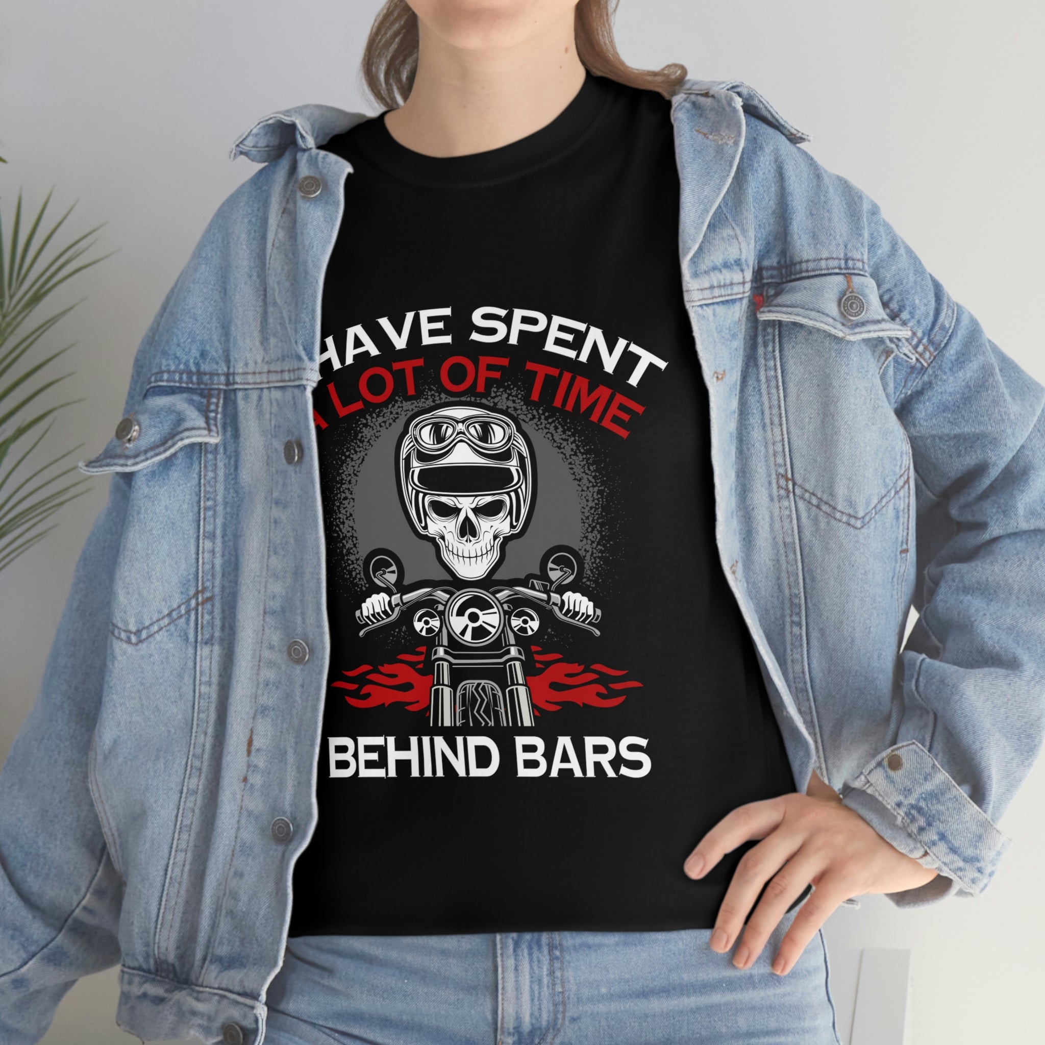 Biker Wear Motorcyclist Life Behind Bars Funny Motorcycle Bike Night Bike Week T-Shirt