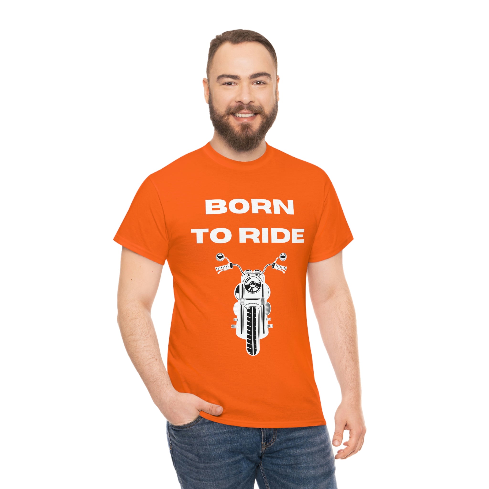 Unisex Funny Born to Ride Motorcycle T-Shirt