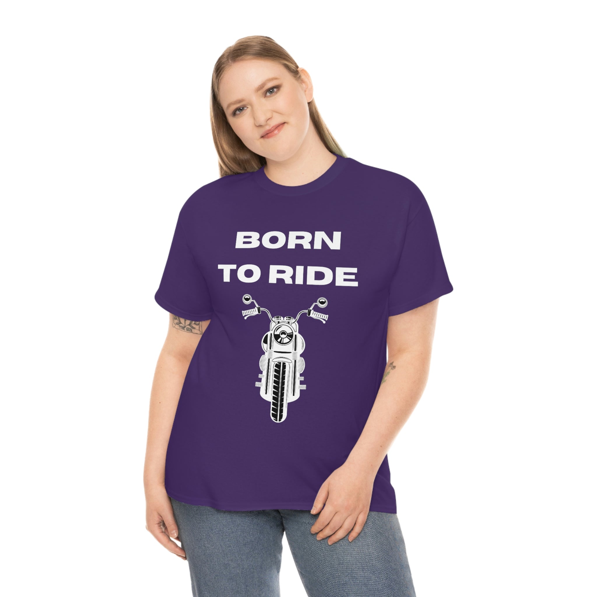 Unisex Funny Born to Ride Motorcycle T-Shirt