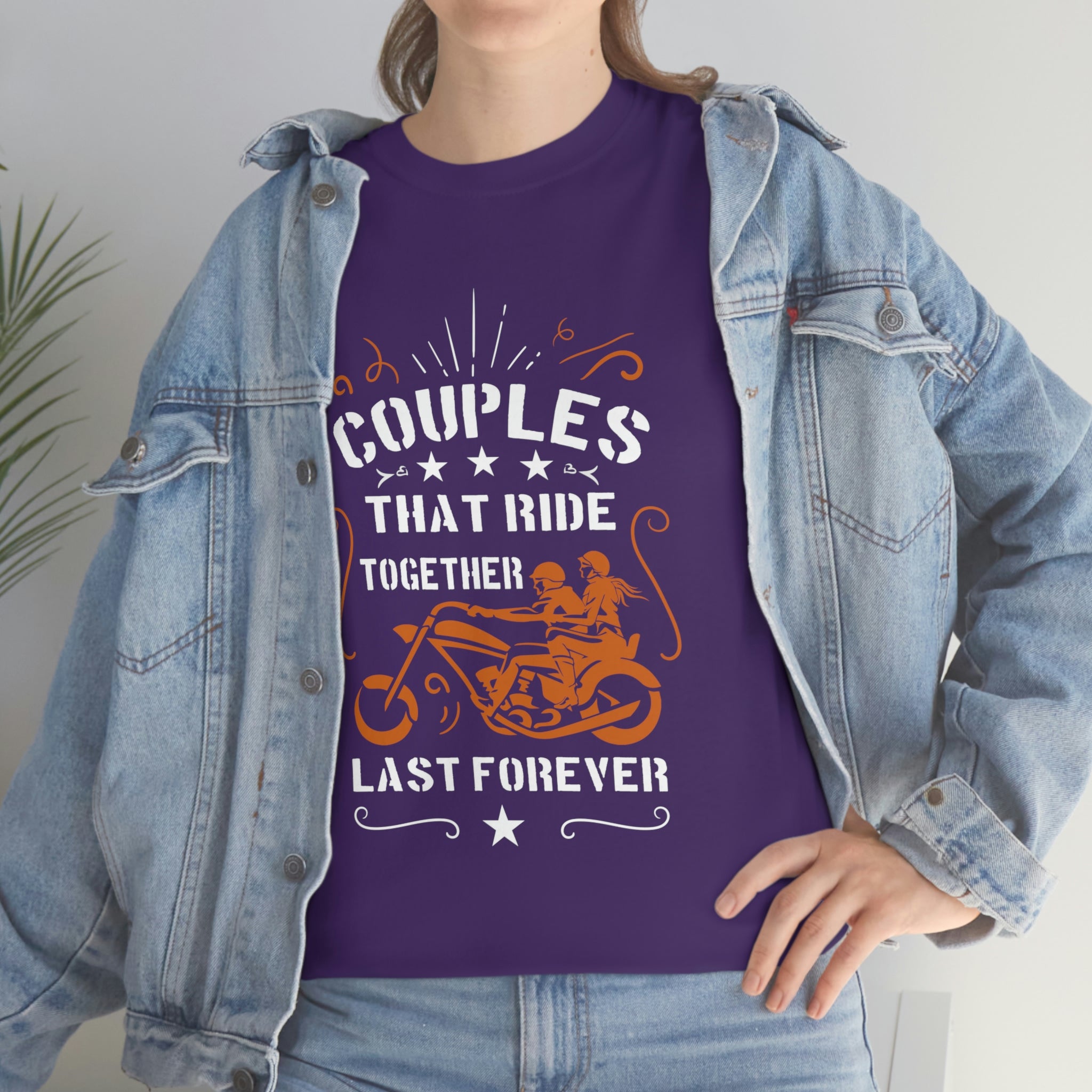 Cute Sweet Motorcycle Biker Couples Relationship T-Shirt