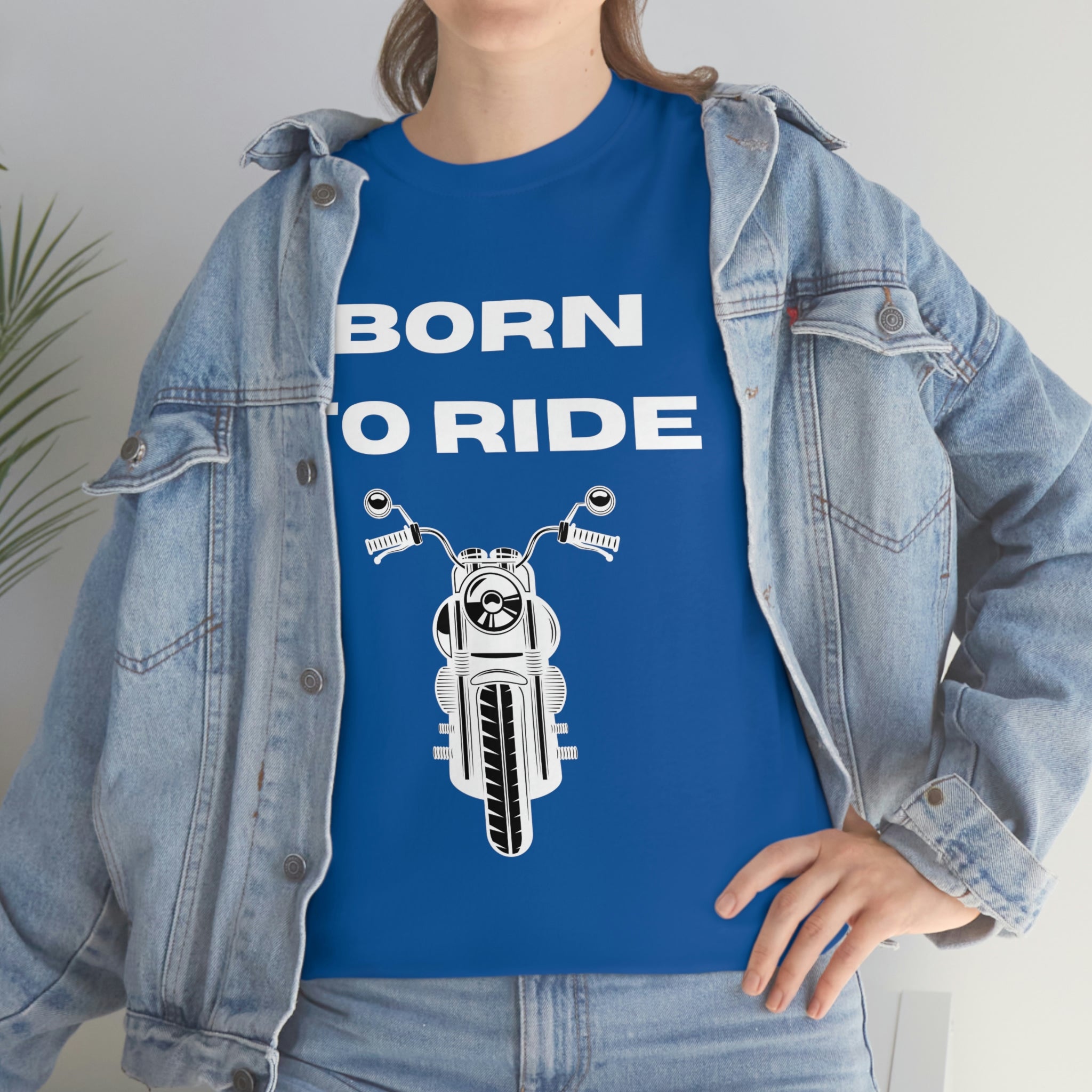 Unisex Funny Born to Ride Motorcycle T-Shirt