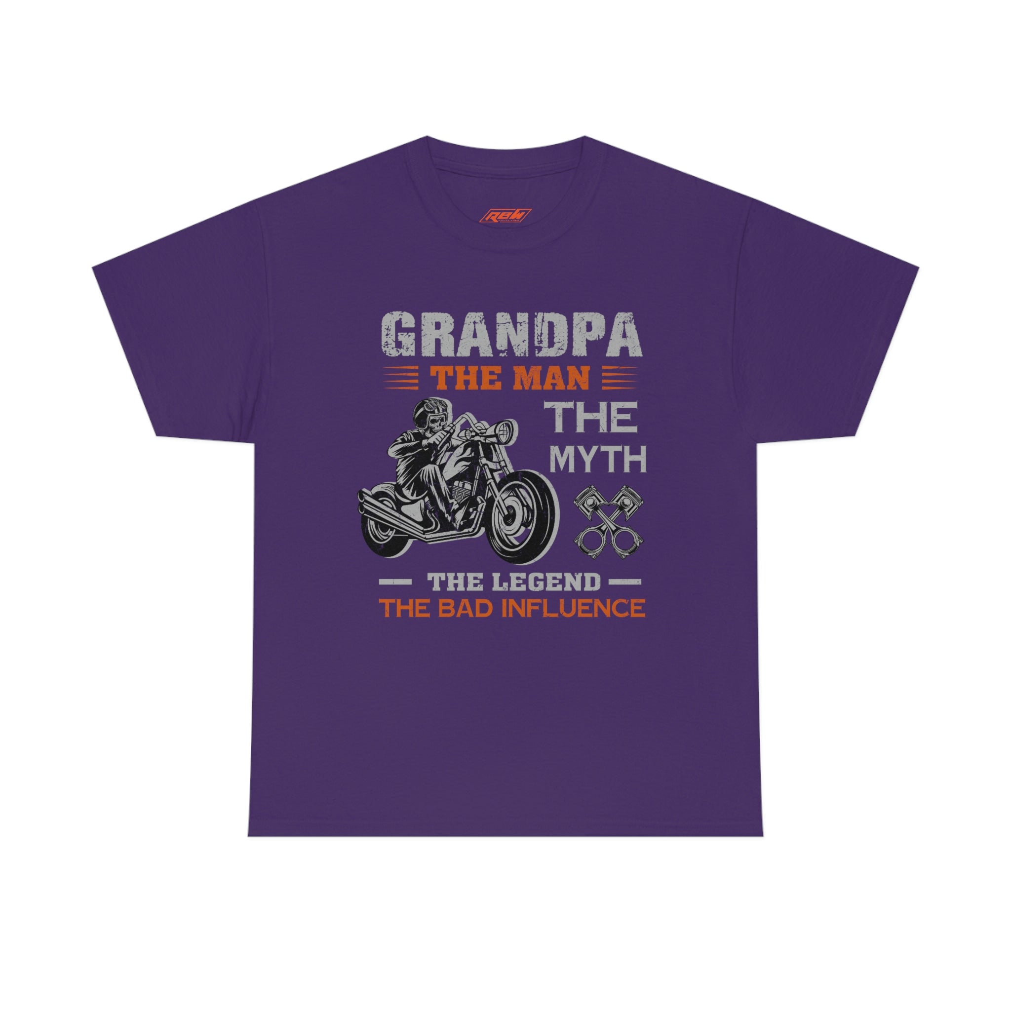 Biker Wear Funny Grandpa Old Man Bad Ass  Motorcyclist Bike Night Bike Week T-Shirt