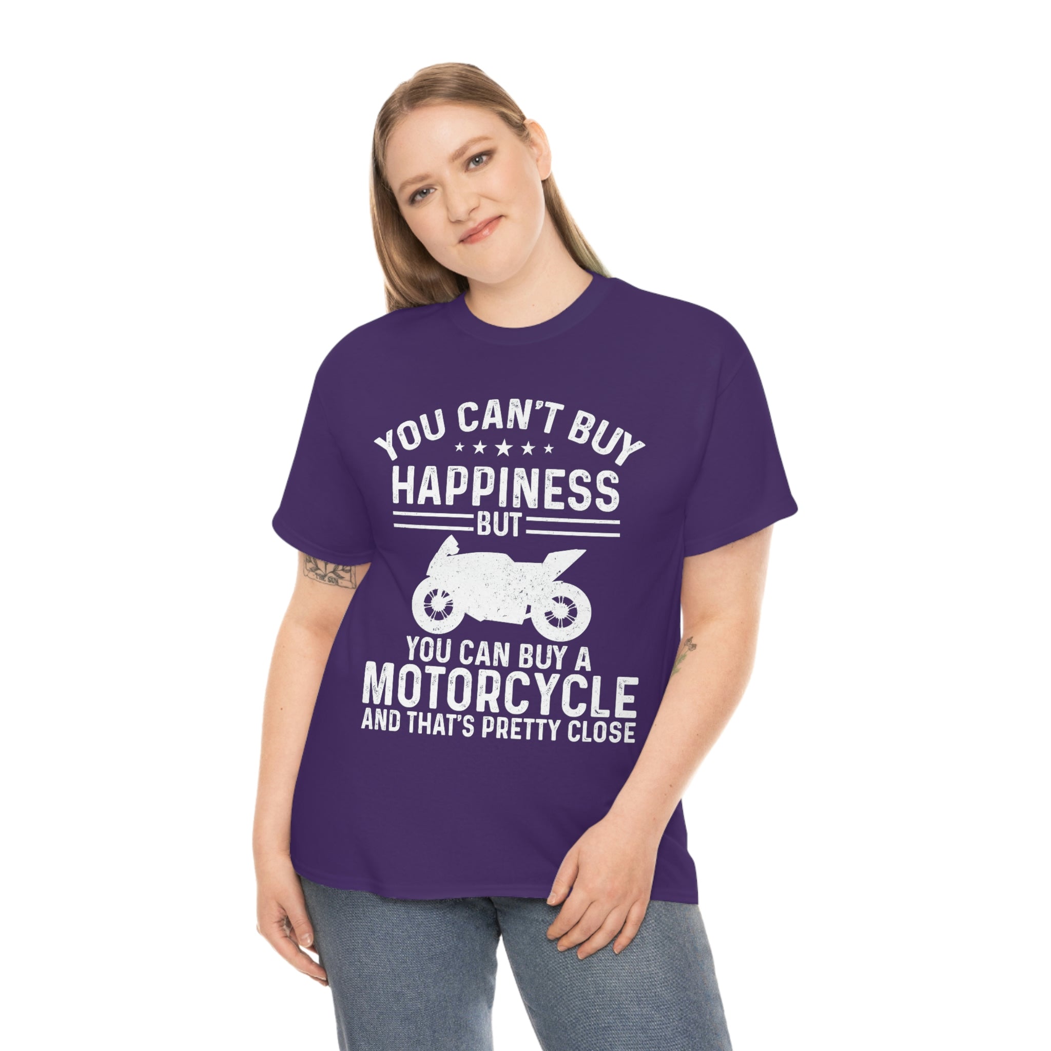 Biker Wear Funny You Cant Buy Happiness but you Can Buy a Motorcycle Bike Night Bike Week T-Shirt