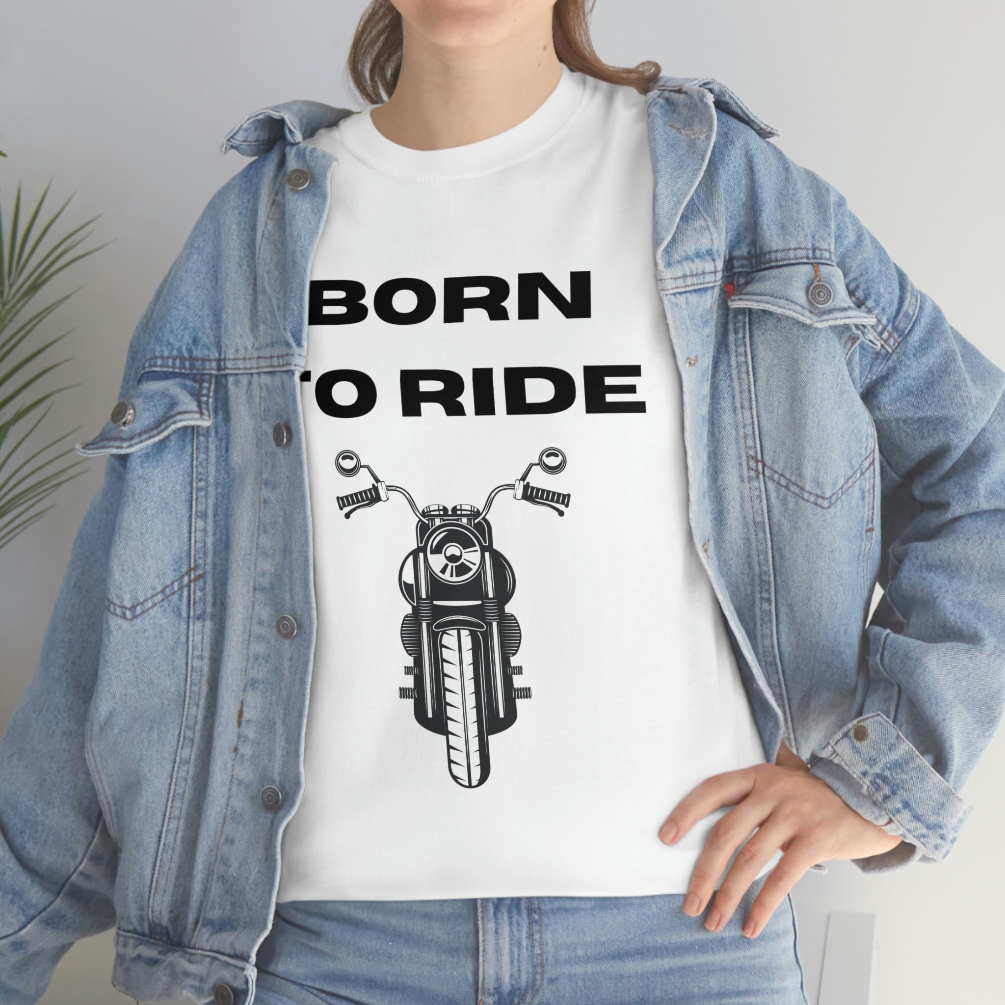 Funny Motorcycle Born to Ride Forced to Work T-shirt Bike Week Bike Night