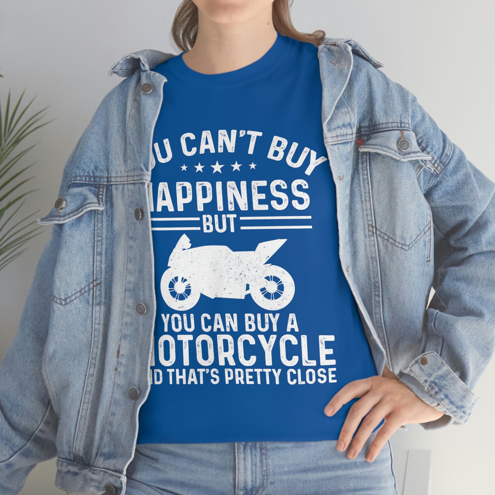 Biker Wear Funny You Cant Buy Happiness but you Can Buy a Motorcycle Bike Night Bike Week T-Shirt