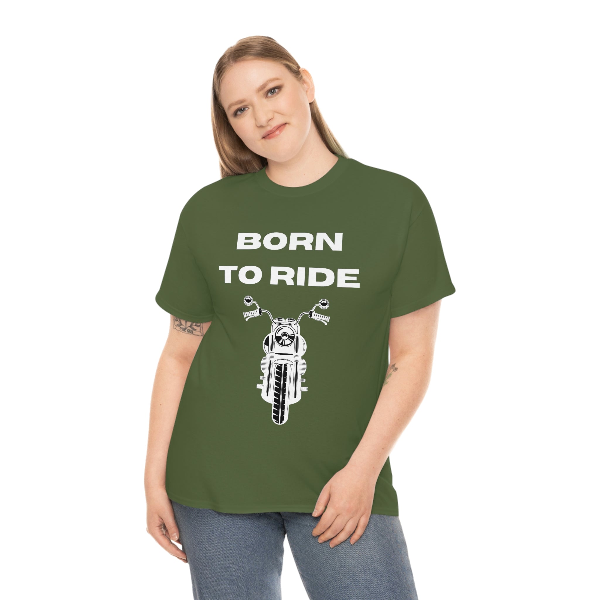 Unisex Funny Born to Ride Motorcycle T-Shirt