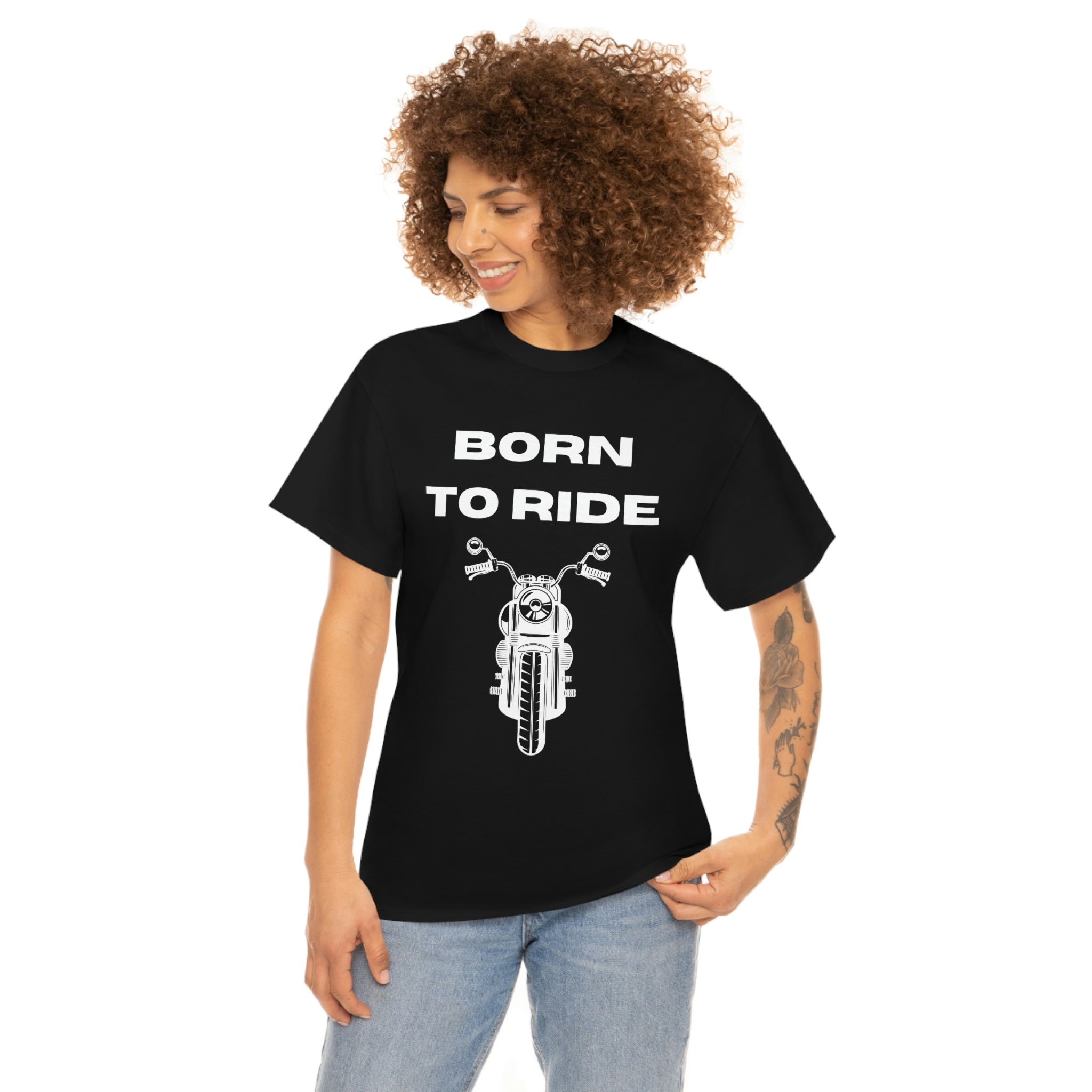 Unisex Funny Born to Ride Motorcycle T-Shirt