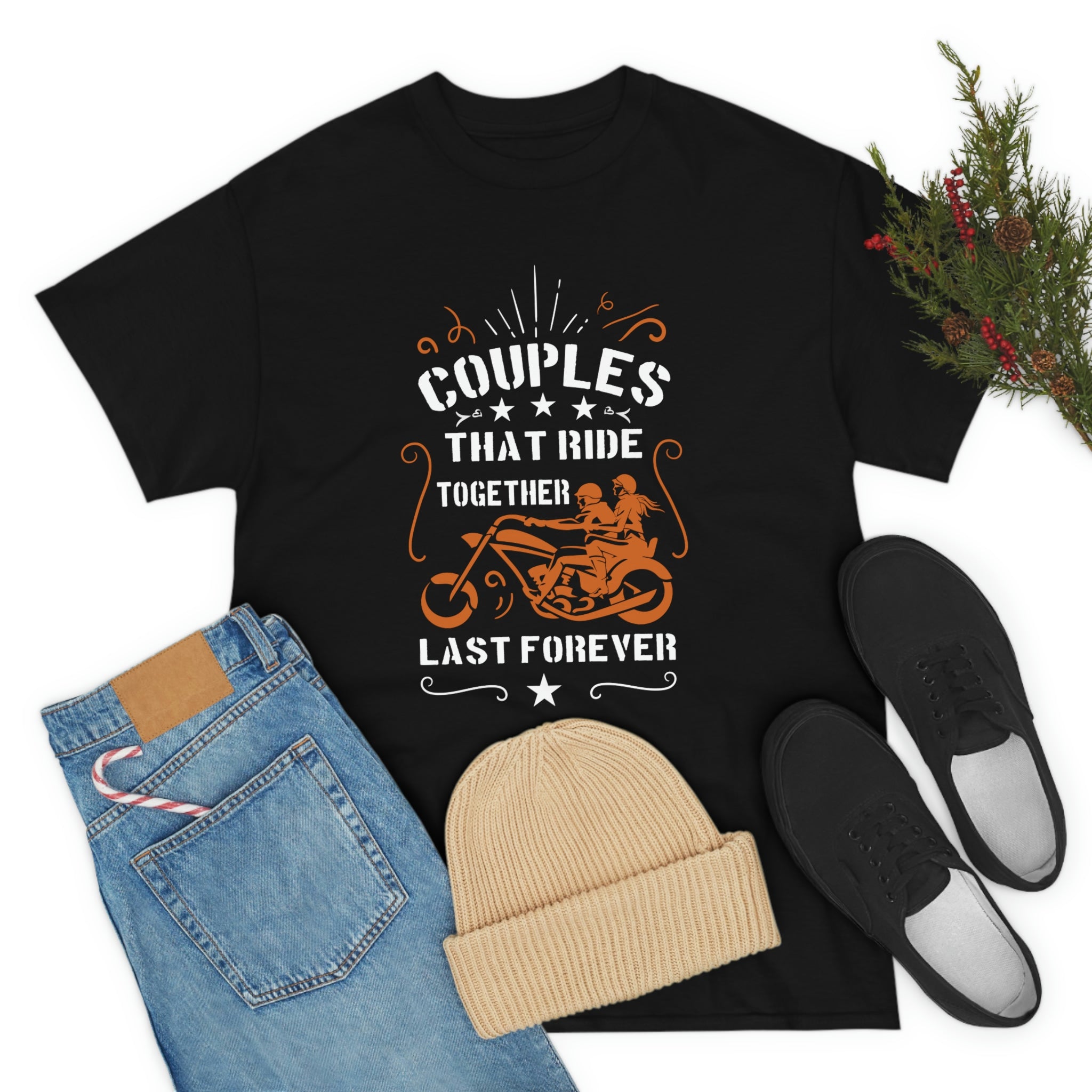 Cute Sweet Motorcycle Biker Couples Relationship T-Shirt