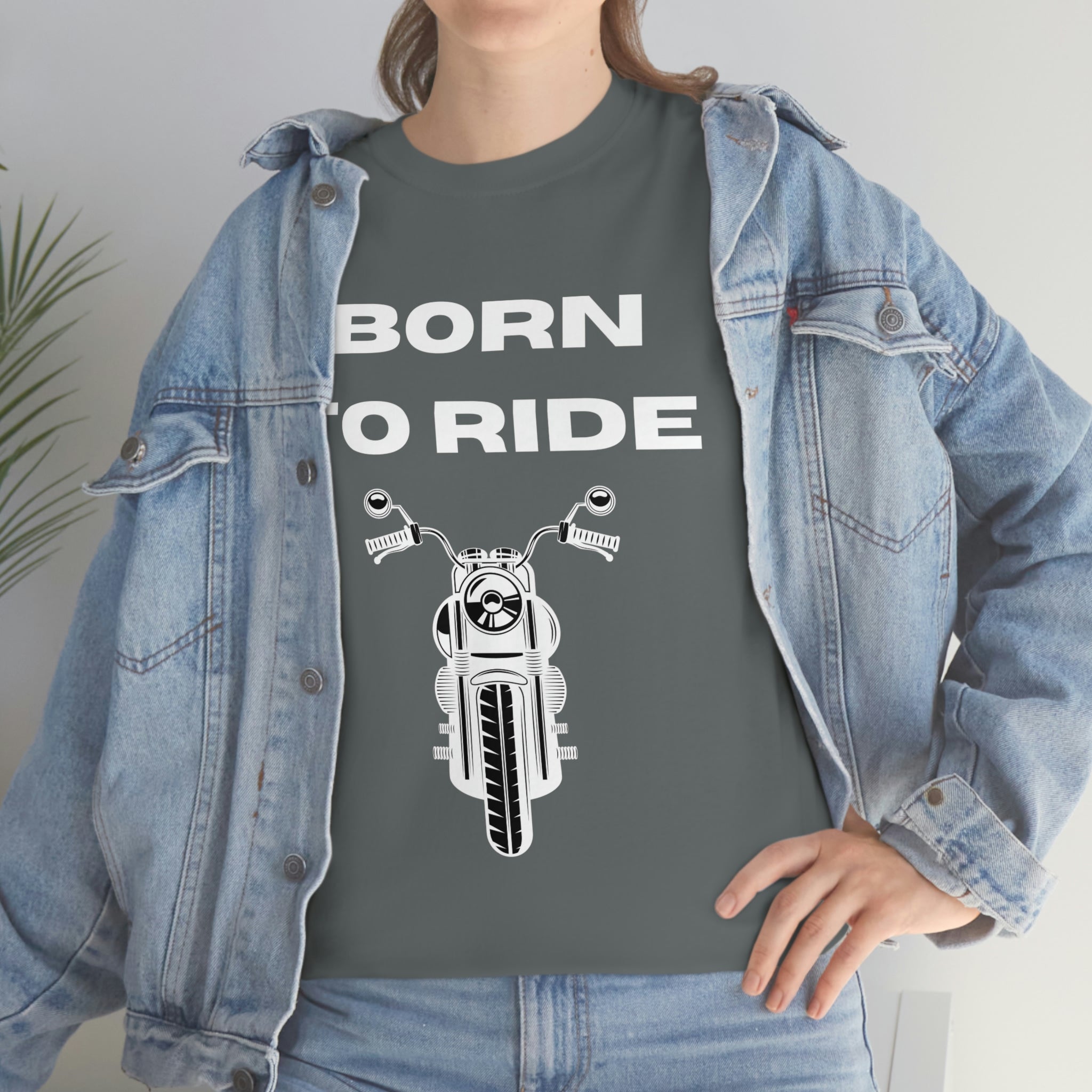 Unisex Funny Born to Ride Motorcycle T-Shirt