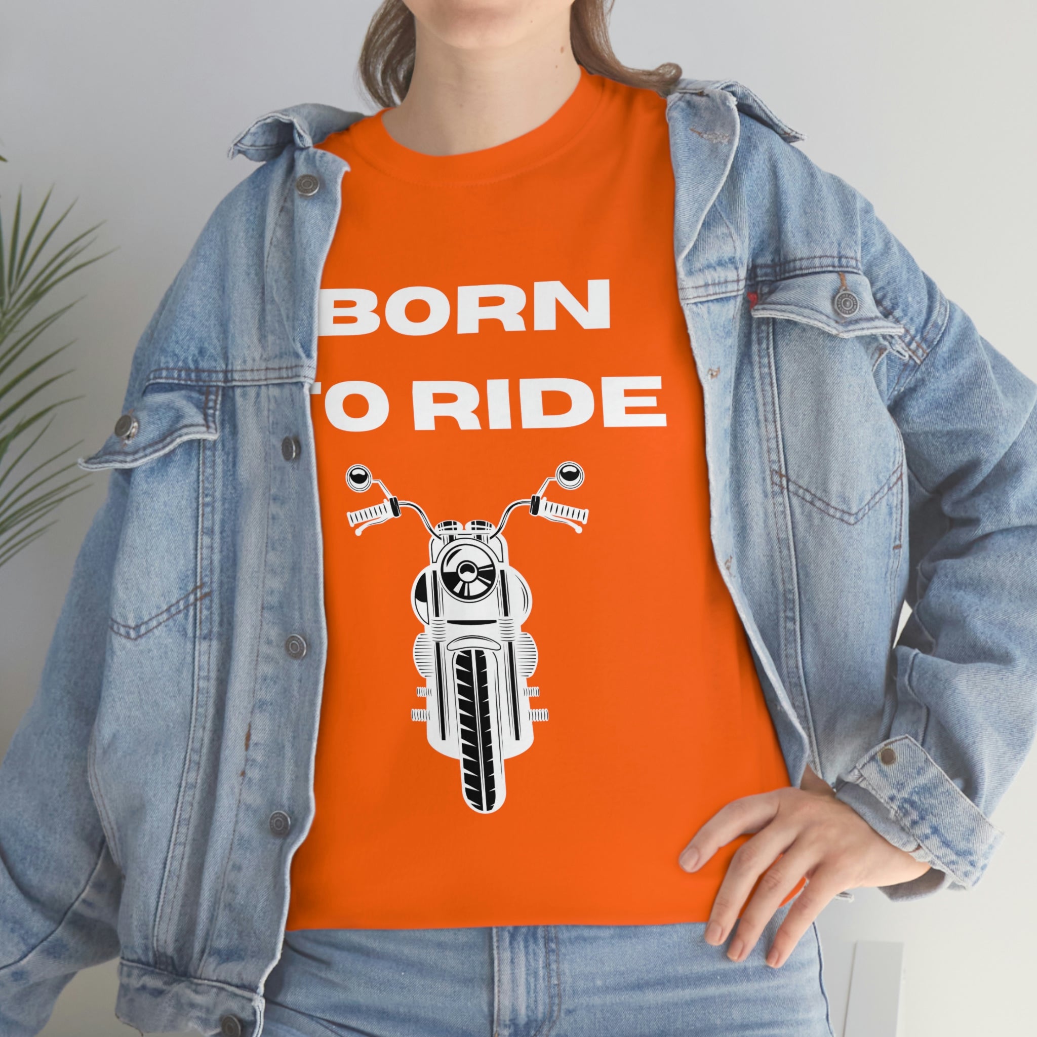 Unisex Funny Born to Ride Motorcycle T-Shirt