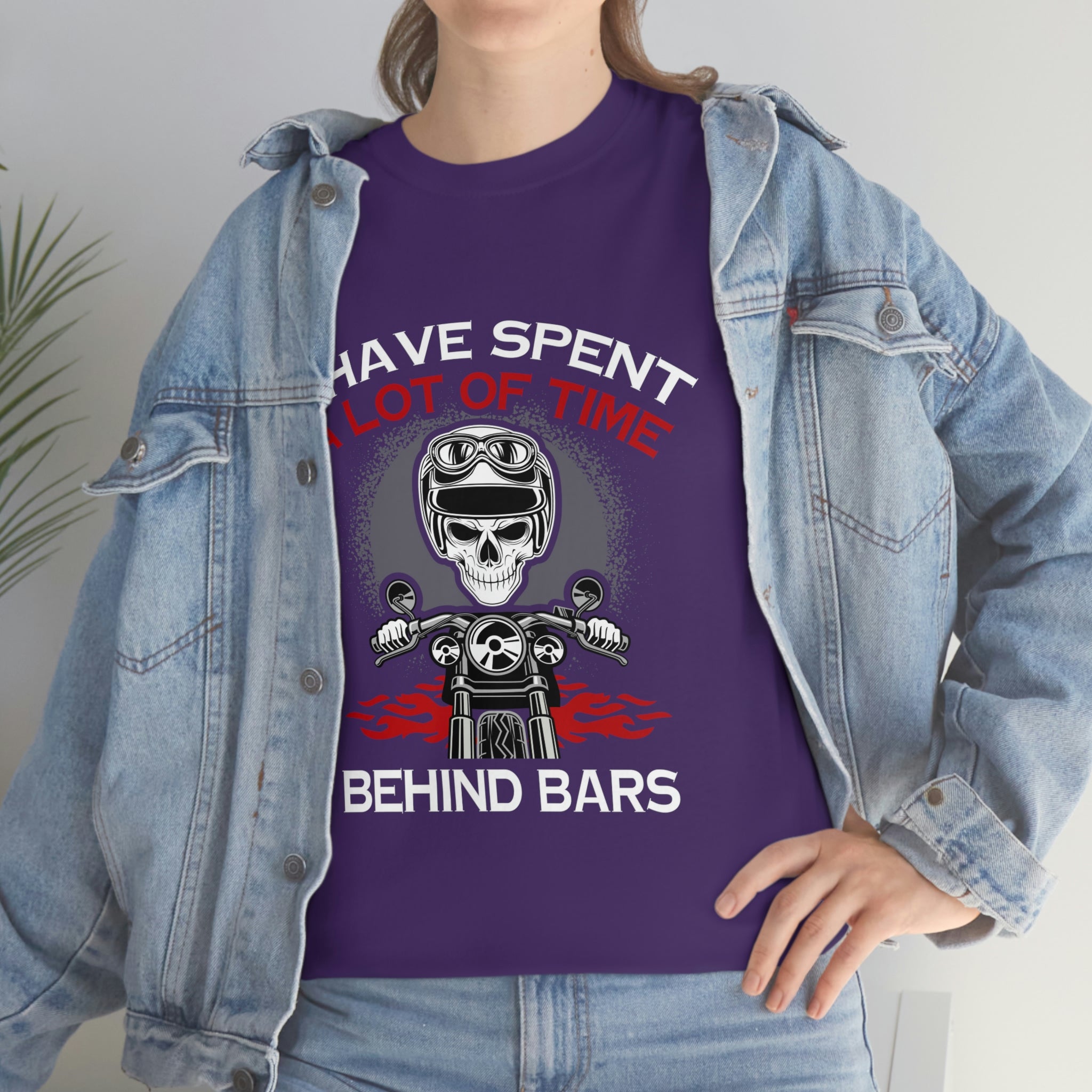 Biker Wear Motorcyclist Life Behind Bars Funny Motorcycle Bike Night Bike Week T-Shirt