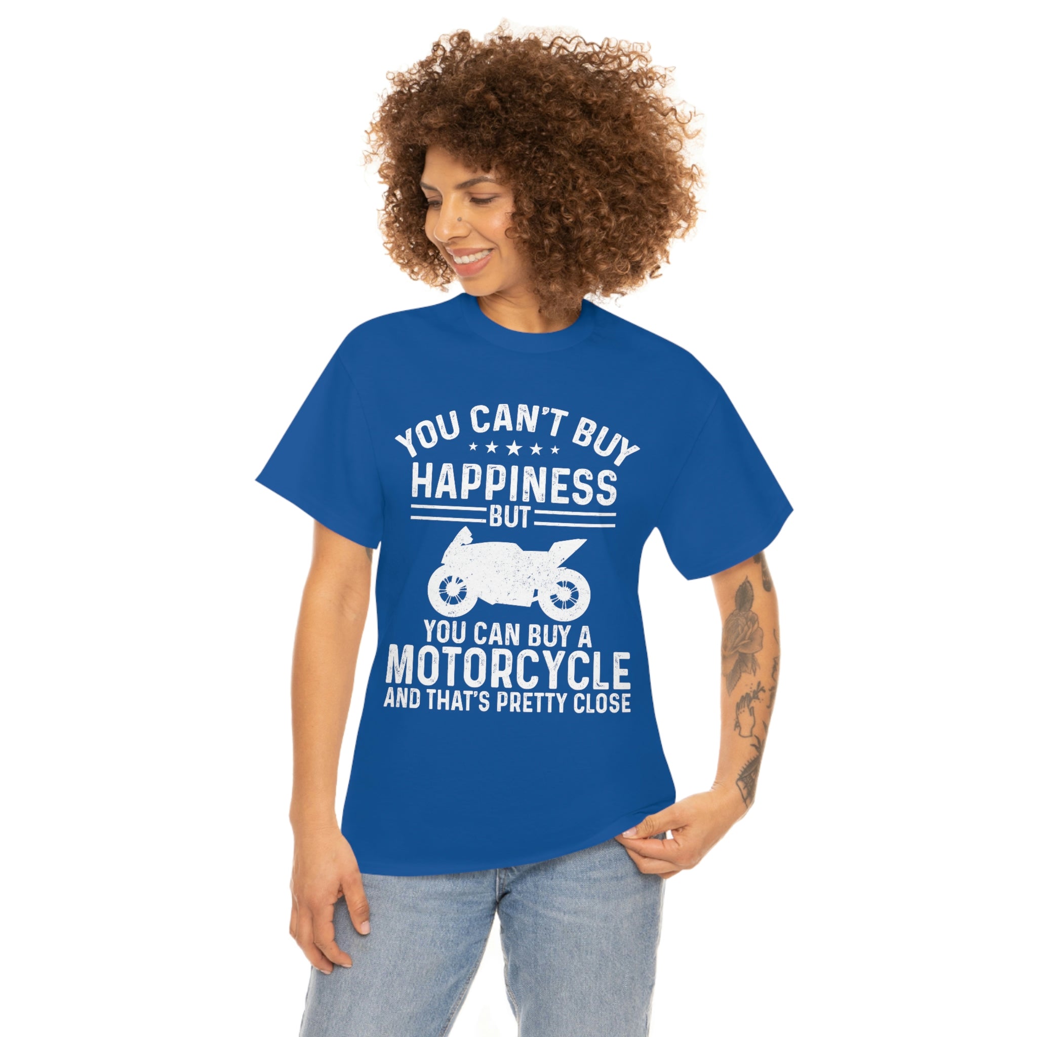 Biker Wear Funny You Cant Buy Happiness but you Can Buy a Motorcycle Bike Night Bike Week T-Shirt