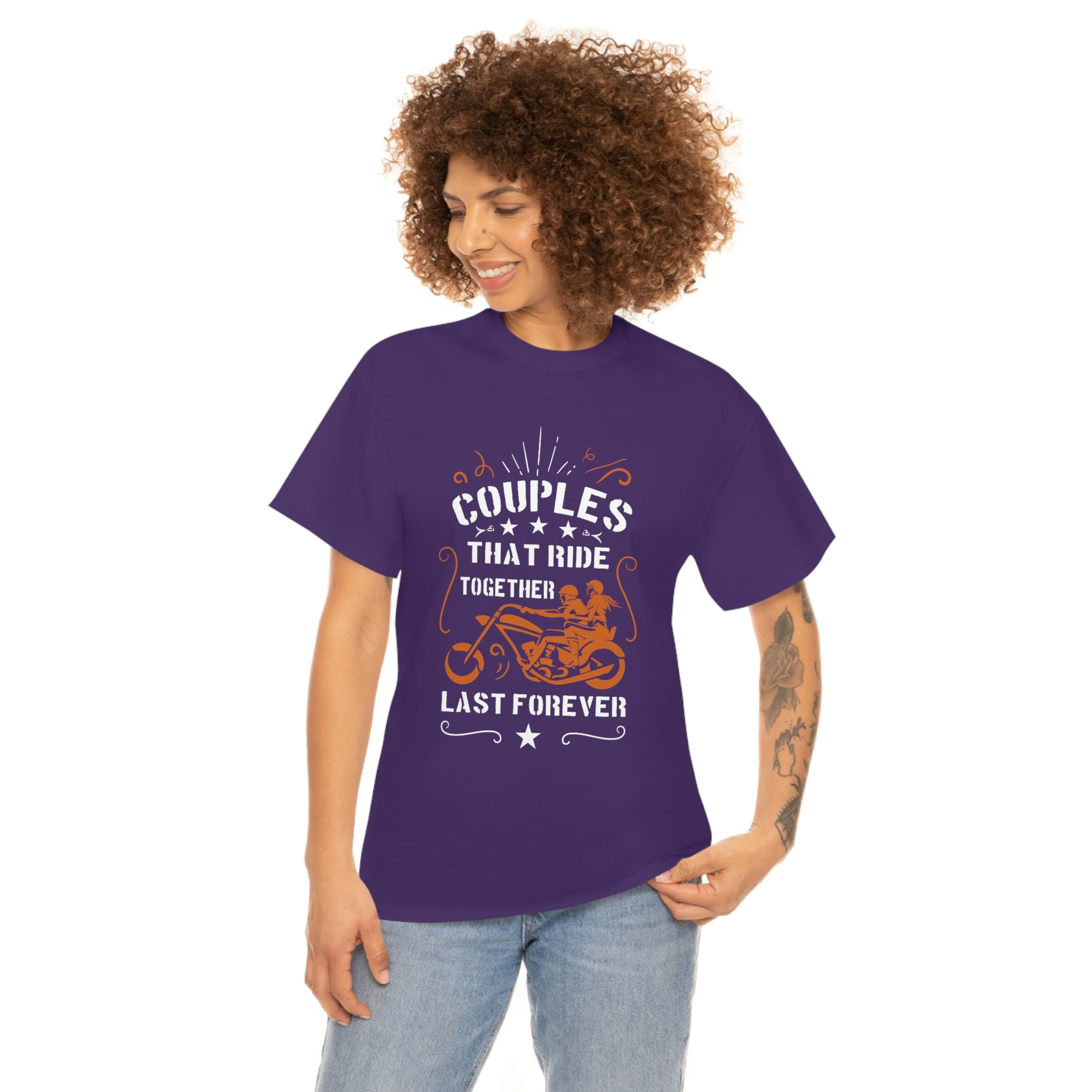 Cute Sweet Motorcycle Biker Couples Relationship T-Shirt