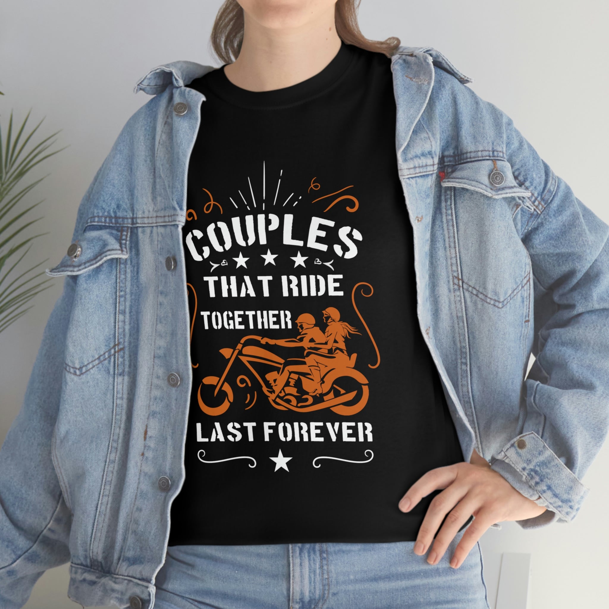 Cute Sweet Motorcycle Biker Couples Relationship T-Shirt